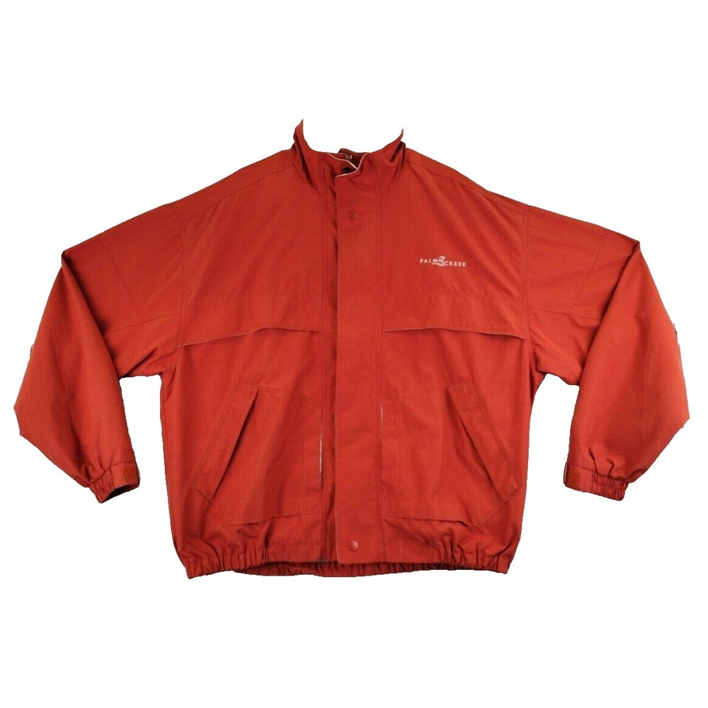 Winner Mate‎ Rust Orange Lightweight Jacket Palm Creek Logo Size XXL